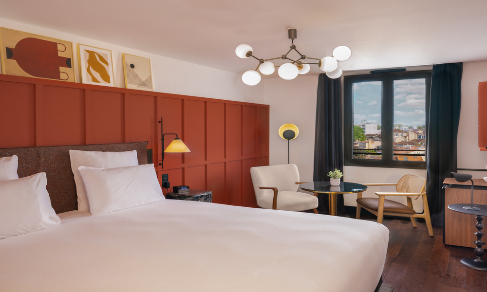 Chambre deluxe de l'hôtel Marty à Bordeaux